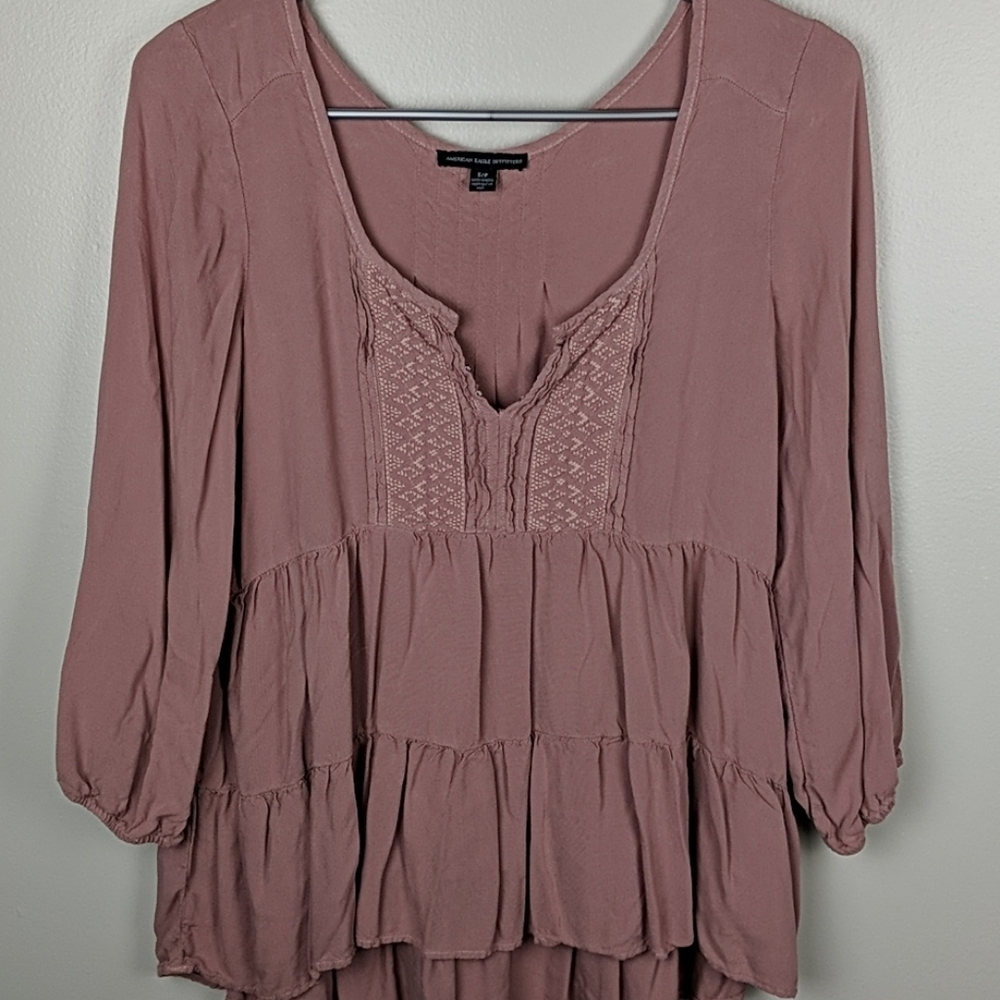 American Eagle peasant top